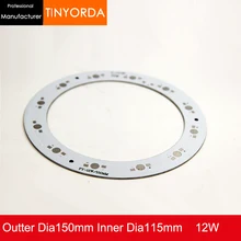 9 шт./Партия DIY легкая алюминиевая печатная плата 9 Вт алюминиевый PCB печатная плата 9*1 Вт 2 Вт 3 Вт светодиоды DIY свет PCB