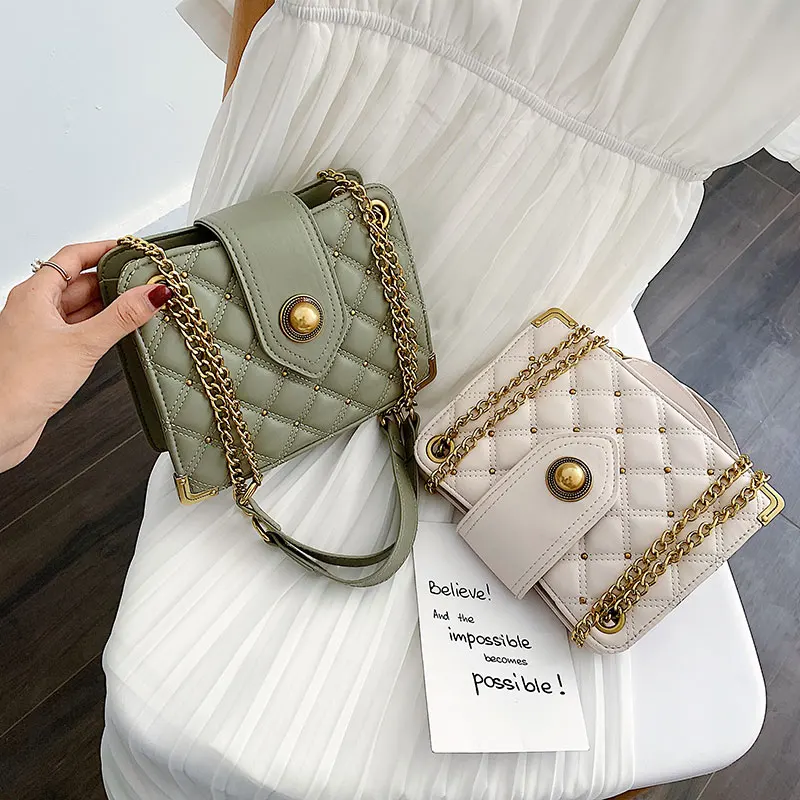 

New small bag on female 2019 new summer brim chain small party bags fashionable joker ling, single shoulder bag