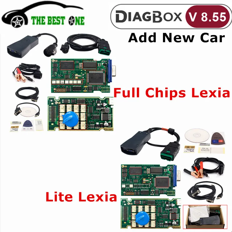 

Newest Diagbox V8.55+V7.83 lexia 3 Full Chips lexia-3 FW 921815C Lexia3 PP2000 V48/V25 For Citroen/Peugeot Car Diagnostic Tool