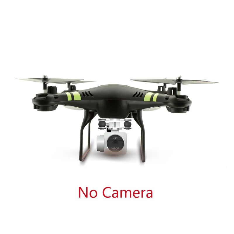 Дрон на радиоуправлении с камерой вертолета профессиональные дроны 0.3MP/2MP HD wifi FPV селфи дроны Квадрокоптер профессиональная камера Дрон - Цвет: No Camera-Black