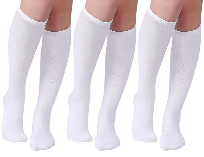 

FEECOLOR Women's Casual Stripe Knee High Socks 3 Pairs