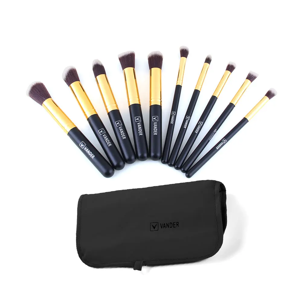 10 Pcs Professional Makeup Brushes Set Make up Brushes Cosmetic Eyeshadow Face Powder Foundation Lip Brush Kit With Bag (3)