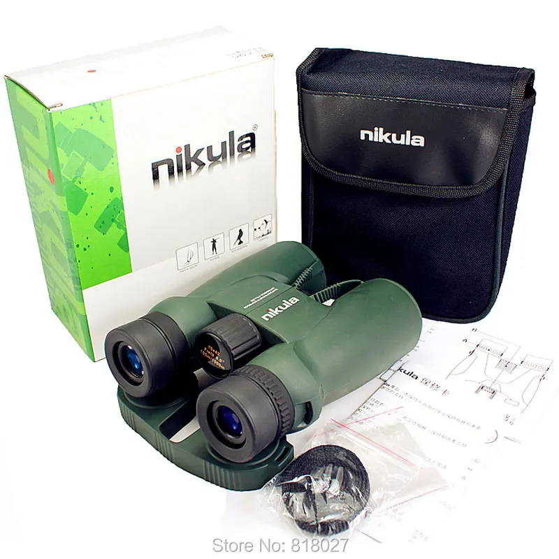 Portátil à Prova Água de Alta Binóculos Nikula Visão Noite Telescópio Binocular Bak4 Nitrogênio-cheia Central Zoom d' Qualidade 10x42 Lll 23 High Quality Ferramenta