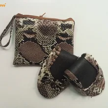 Мягкая Золотая Шампань свернутые балетки с логотипом