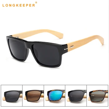 

Bamboo Sunglasses Men Wooden Sun glasses Women Brand Designer Mirror Original Wood Glasses Gafas De Sol Masculino LongKeeper