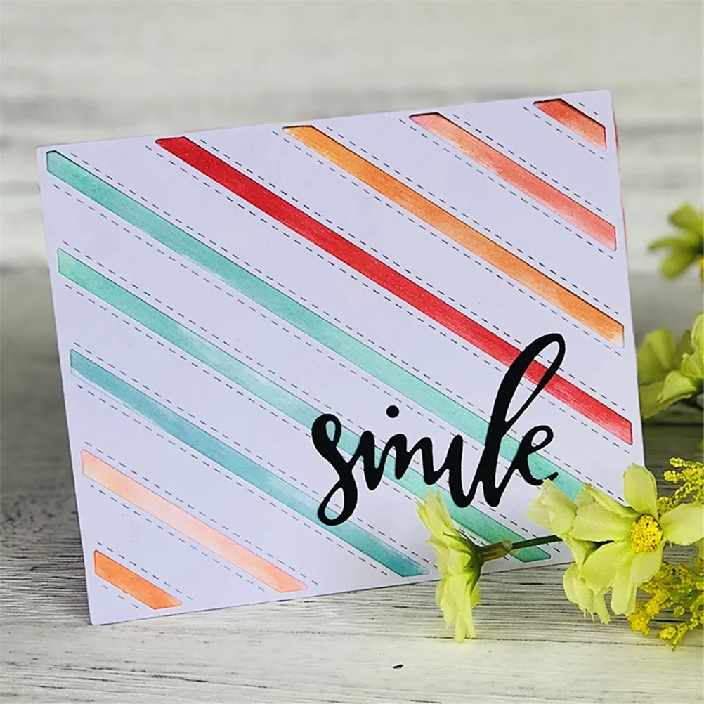 Smile Alphabet Metal Cutting Dies Stencils For DIY Scrapbooking Decorative Embossing Suit Paper Cards Cutting Template  63*45mm