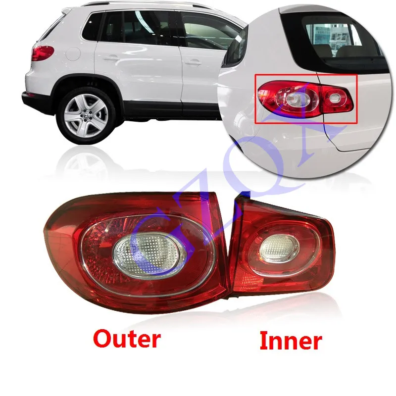 CAPQX задний стоп-сигнал светильник хвост светильник для VW Tiguan 2009 2010 2011 2012 стоп светильник задний фонарь светильник taillamp головной светильник