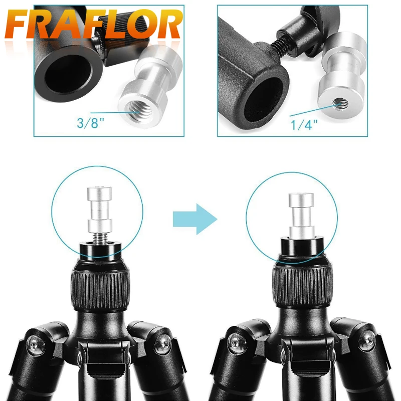 Universal E Type Metal Flash Hot Shoe Speedlite Umbrella Holder Light Stand Bracket with 1/4" to 3/8" Screw Mount Swivel Adapter