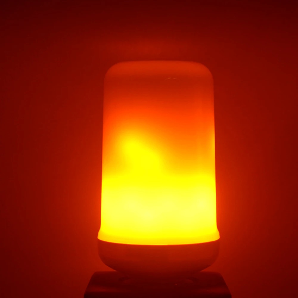 Заводской E27 E26 светодиодный светильник с эффектом пламени 5 Вт 9 Вт Мерцающая эмуляция пламени лампа для праздничного рождественского декора