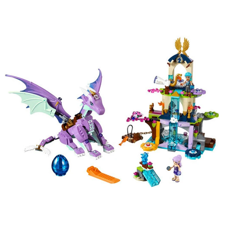 

591PCS Bela Elves 10549 The Dragon Sanctuary Building Bricks Blocks DIY Educational Toys Compatible with 41178 Friends