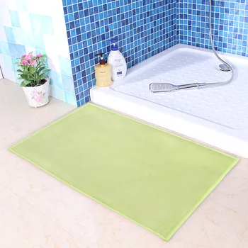 

50*80cm Elasticity Bath Mat Bathroom Carpet Rug Bathroom Mat Kitchen Door Floor Washable Non-slip Coral fleece Bathroom Mat