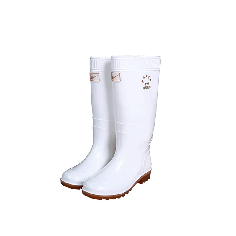 Нескользящая Уличная обувь на среднем и низком каблуке сапоги для гигиены пищевых продуктов Белая обувь для дождливой погоды и дождливой погоды женские резиновые сапоги