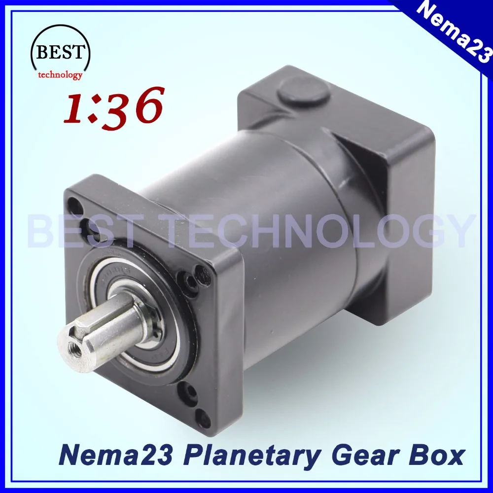 Nema23 Motor Planetary Reduction gearbox ratio 1:36 57mm motor speed ...