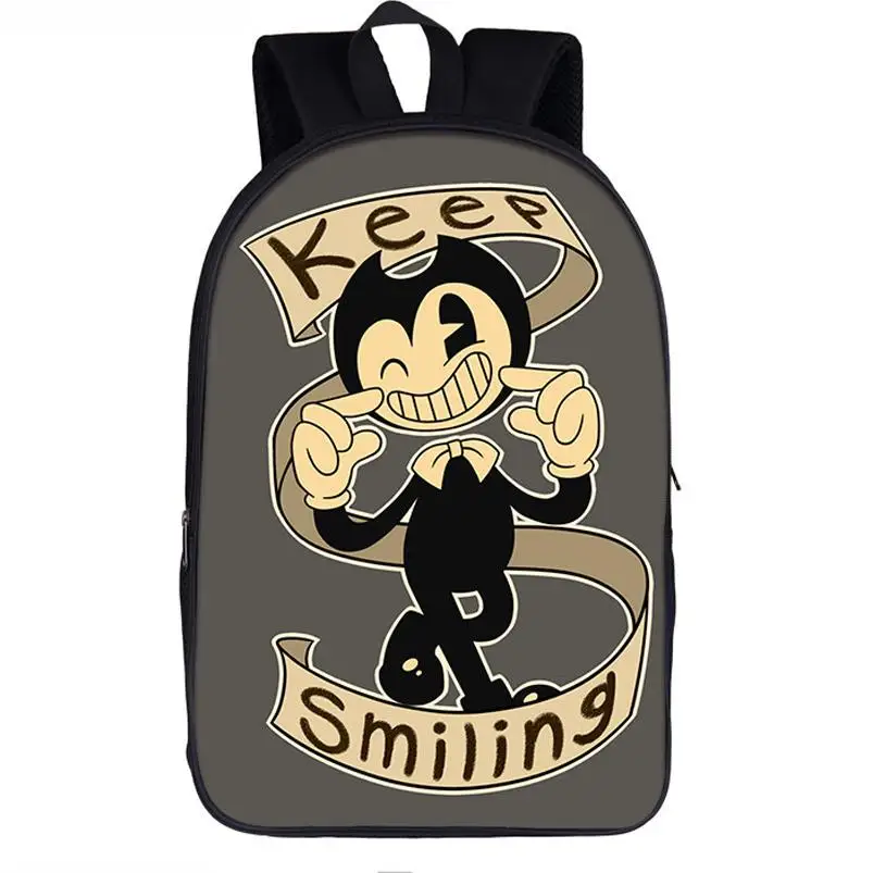 Bendy рюкзак сумка для мальчиков игра печать чернильная машинка школьные рюкзаки