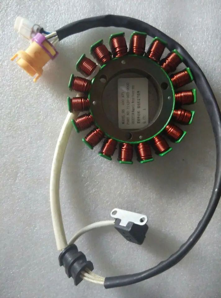 Estator para hs hisun400 atv carburador número de peças modelo é 31120