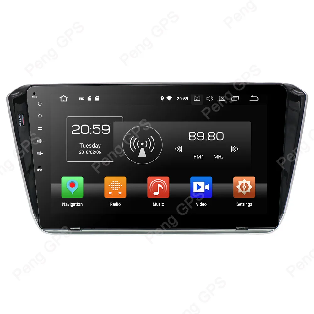 Cheap Octa Core DVD Player 2 Din Stereo Android 8.0 Car Radio for Skoda Superb B8 2015 2016 2017 2018 GPS Navigation Autoradio Unit 4