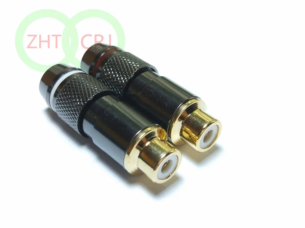 

10pcs NEW high quality RCA socket Audio Female connector soldering BRASS