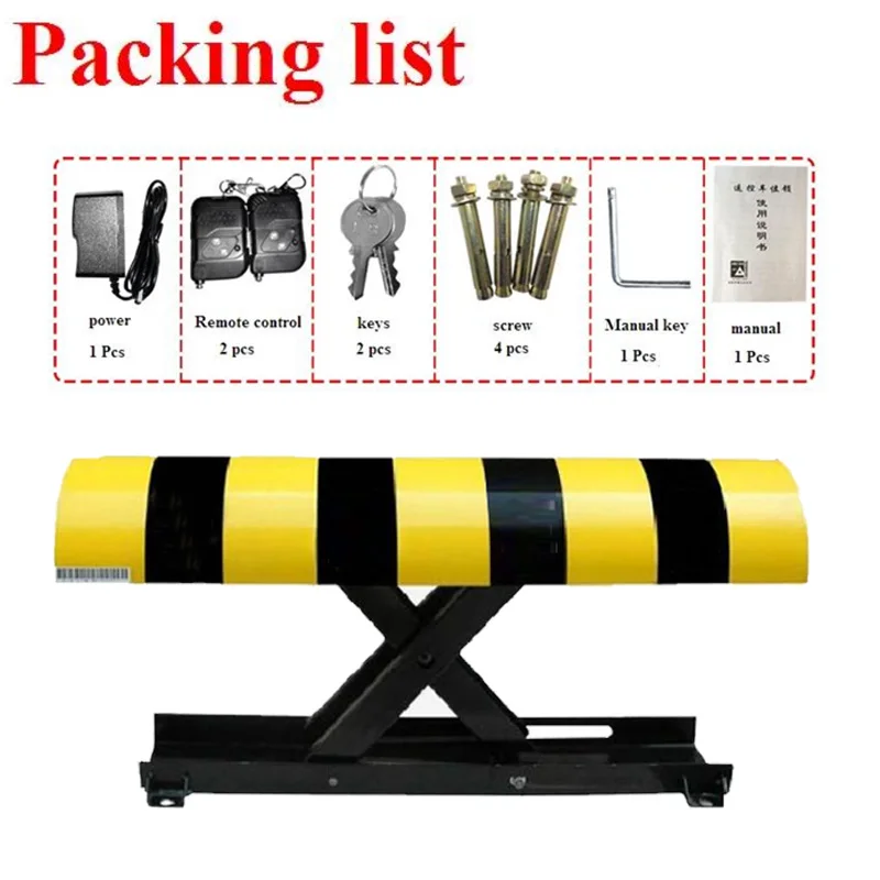 

Reserved Automatic Parking Lock & Parking Barrier gate lock with 2pcs remote control