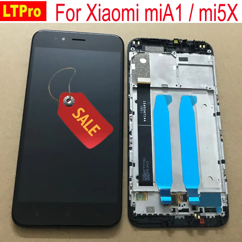 Xiaomi mi A1 mi A1 5X mi 5X стеклянная Сенсорная панель ЖК-дисплей кодирующий преобразователь сенсорного экрана в сборе с рамкой поддержка 10 касаний и подсветки