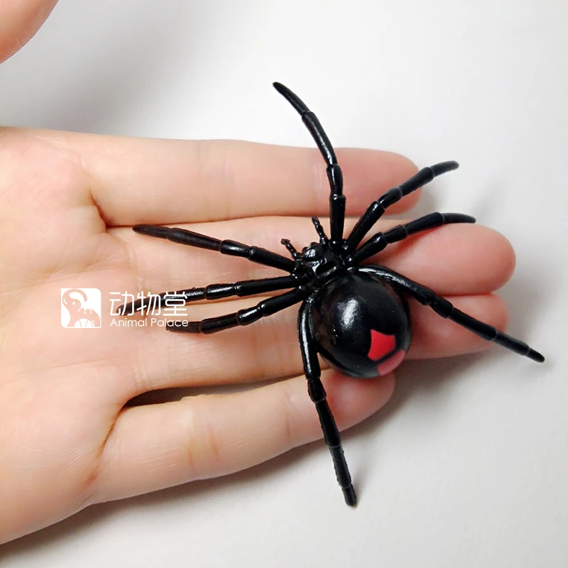 black widow red foot spider model toy 