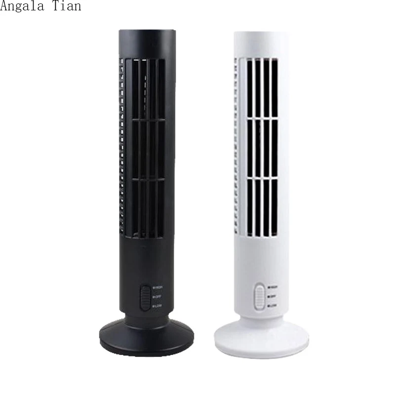 

Angala Tian New Vertical Dual Air Conditioning Style Bladeless Usb Tower Fan Suitable Laptop Computer Peripherals Free Shipping