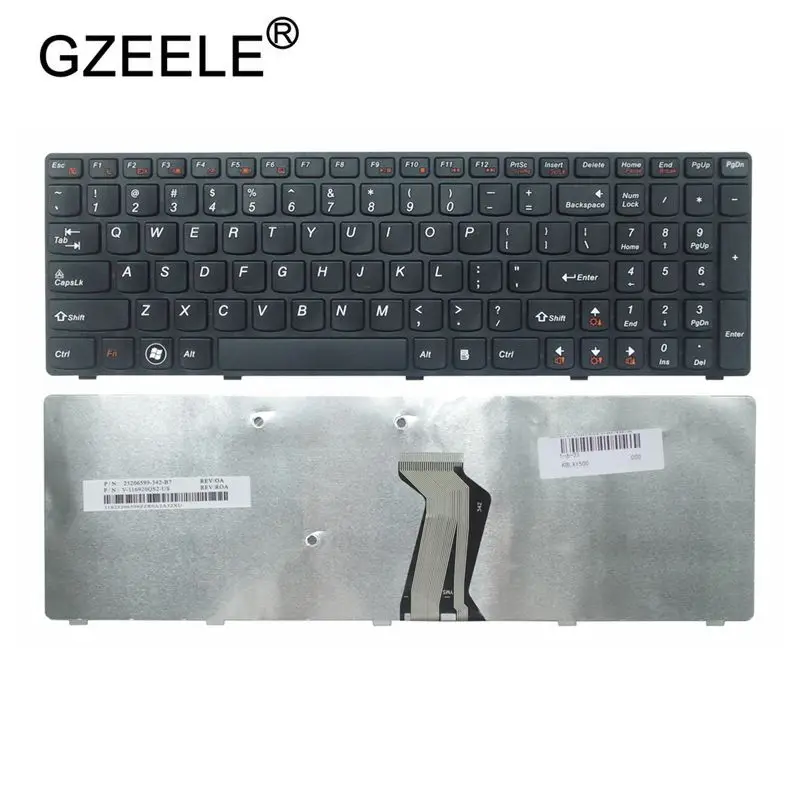 QH GZEELE Новая Клавиатура США для LENOVO IdeaPad Y500 Y510P Y500N Y500NT английская клавиатура черная