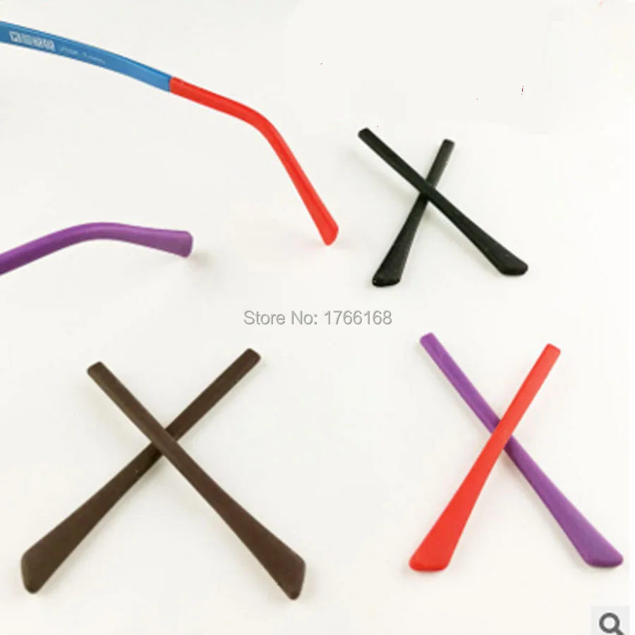

10pieces(5pairs)Eyeglasses soft silicone Temple Tips For square Metal Temple Glasses Eyewear Temple Tips Cap Free Shipping