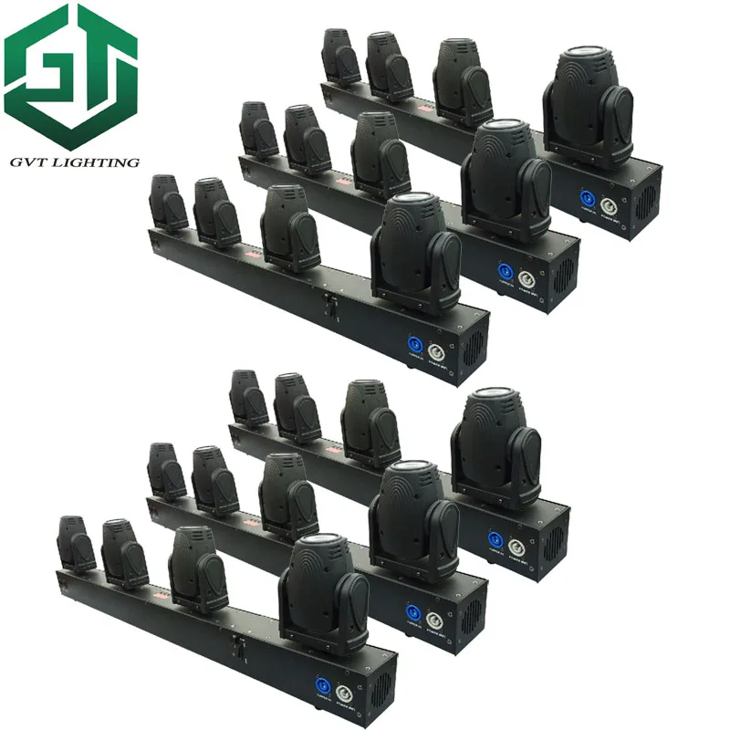 6pcs/lot 4*10W RGBW 4 in 1 CREE LED moving head beam light Bar for Disco DJ Party event | Освещение