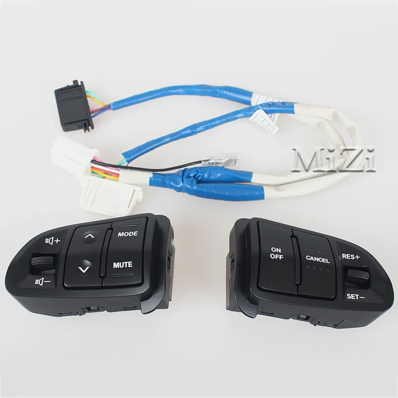 

High Quality Multi function Steering Wheel Audio Cruise Control Buttons For Kia sportage with back light Car charge