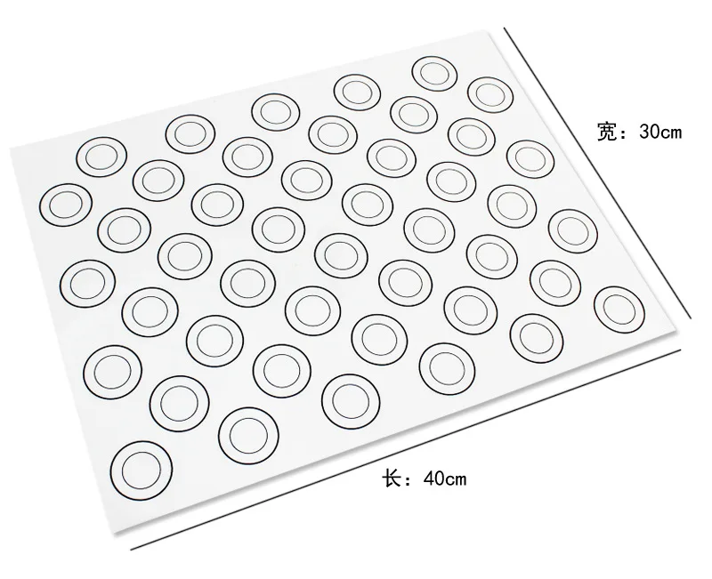 40*30cm Platinum Silicone Dough Mat Glass Fiber Reinforced Nonstick Oven Pasta Tools Cookware silicone baking mat