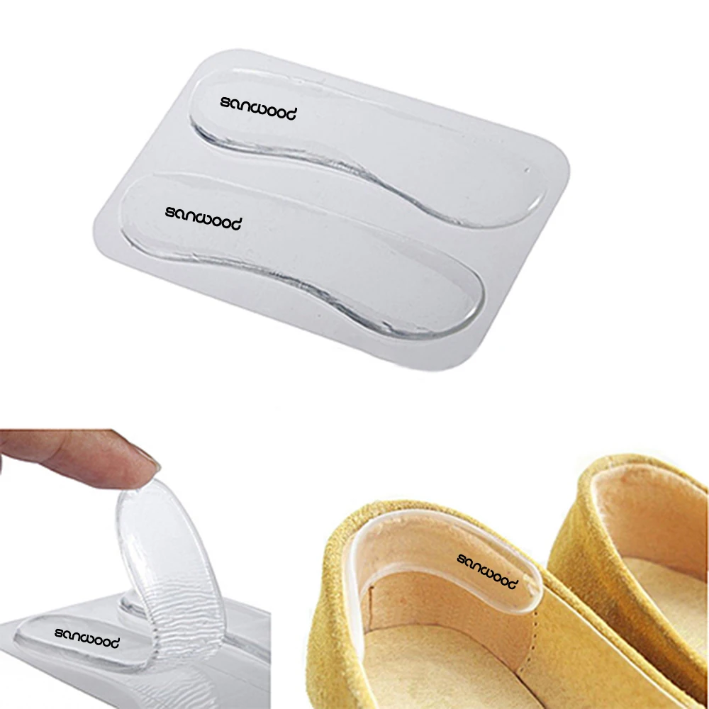 1Pair Silicone Gel Heel Cushion protect Foot feet Care Shoe Insert Pad