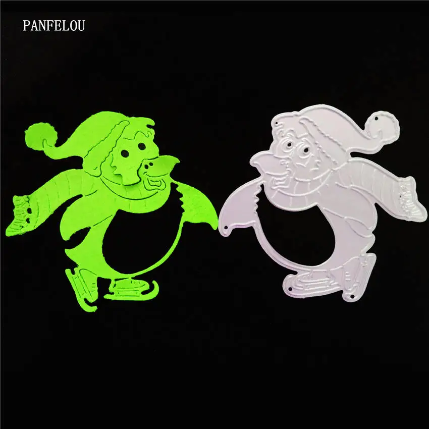

PANFELOU Mr Penguin metal craft paper die cutting dies Scrapbooking/DIY Christmas wedding Embossing mould cards