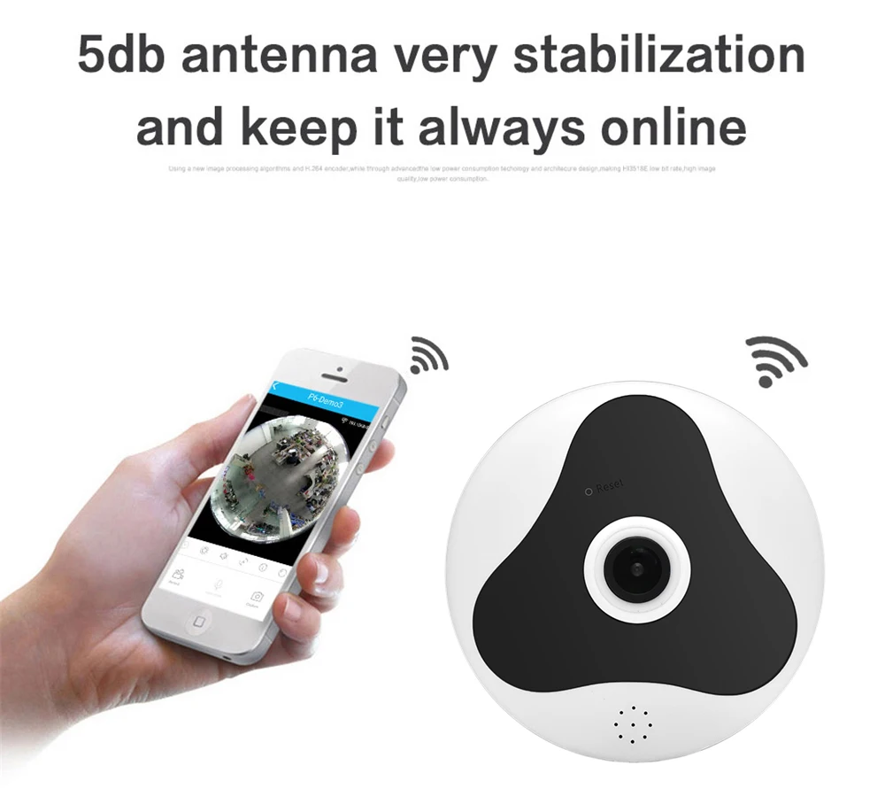 360 градусов рыбий глаз 1.3MP панорамная Мини CCTV камера 960P 3D VR Wi Fi Ip беспроводная