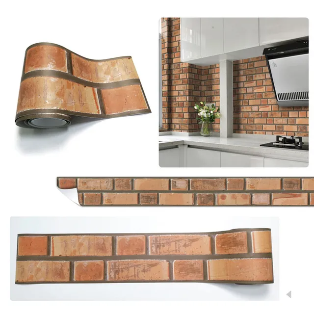 Nordic Imitation Brick Tile Floor High end Wall Sticker Living Room