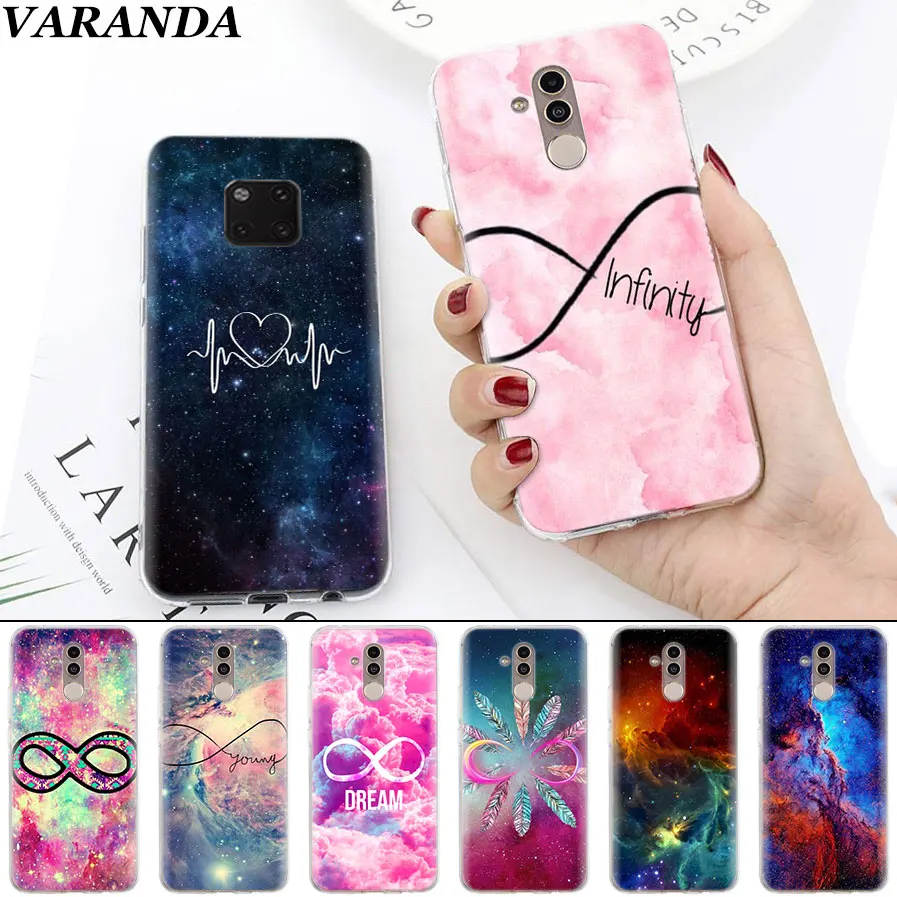 

infinity symbol Love Nebula Soft Cases for Huawei Mate 10 20 Pro Mate 20 Lite P20 P30 Lite P Smart Plus Case Coque