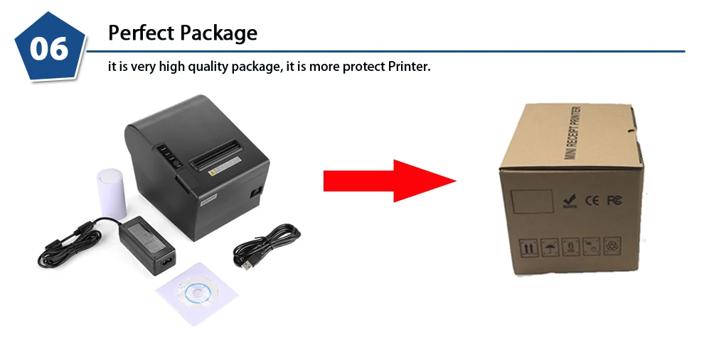 mini printer 2019 New WIFI Bluetooth receipt 80mm thermal printer Receipt Auto Cutter Support Logo Download And Print 1 Year Warranty HS 802 mini thermal printer bluetooth