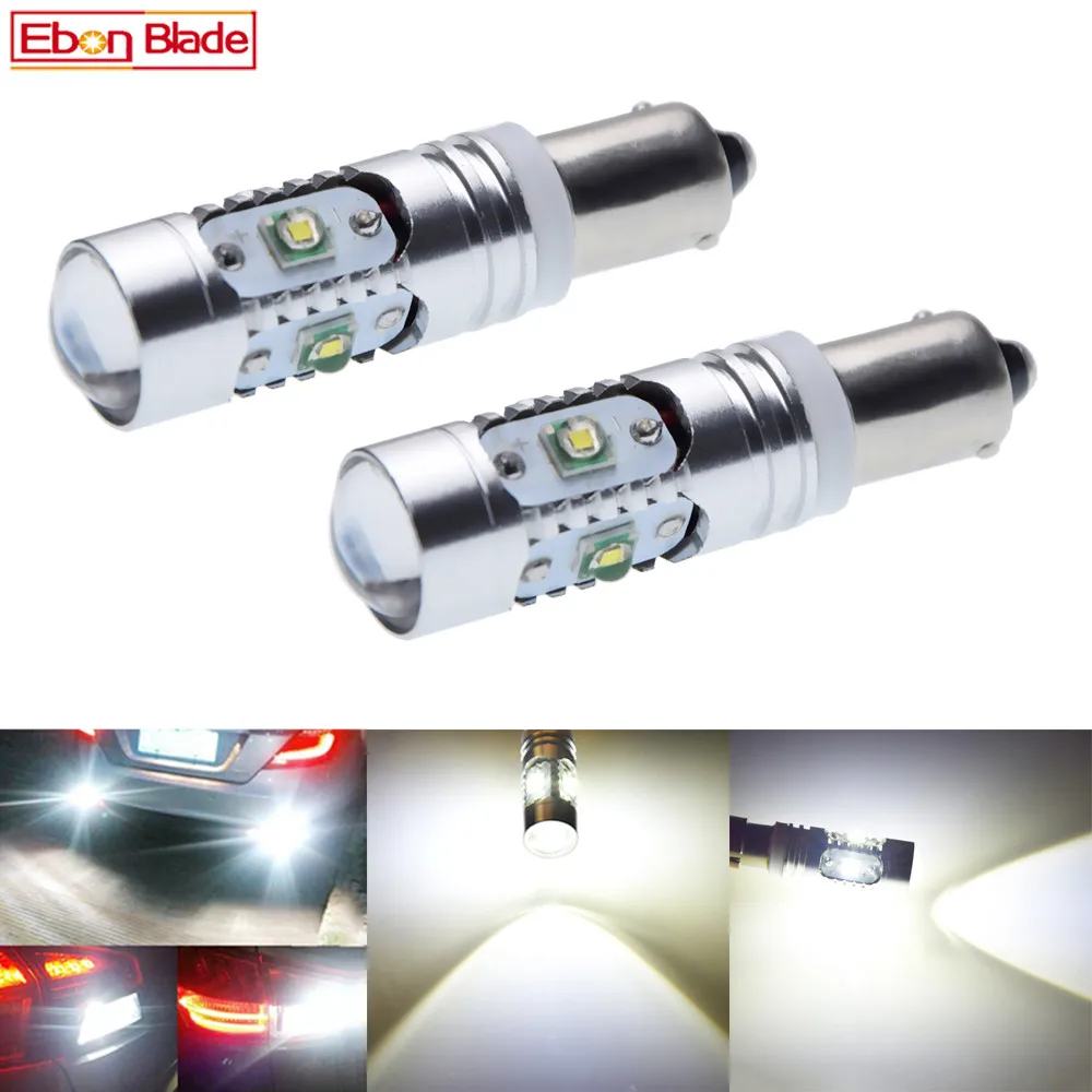 

2Pcs High Power Canbus Error Free White BAY9S H21W 64136 XBD 25W LED Lights Reverse Parking Bulb Lamps Free Shipping