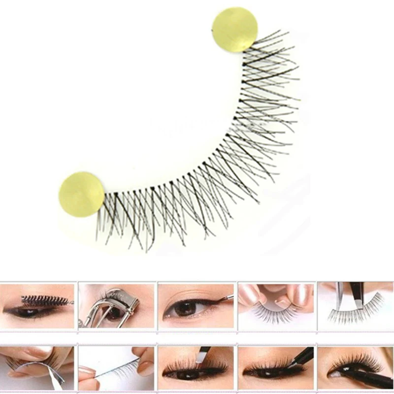 Накладные ресницы Многоразовые 10 пар натуральные и стандартные длинные