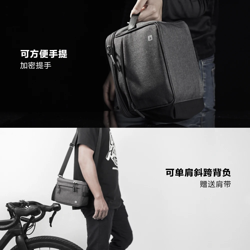 Excellent Rhinowalk Waterproof Bicycle Bag Touch Screen Handlebar Front Tube Bag Multifunction Shoulder Bag for Phone Camera GPS Container 4