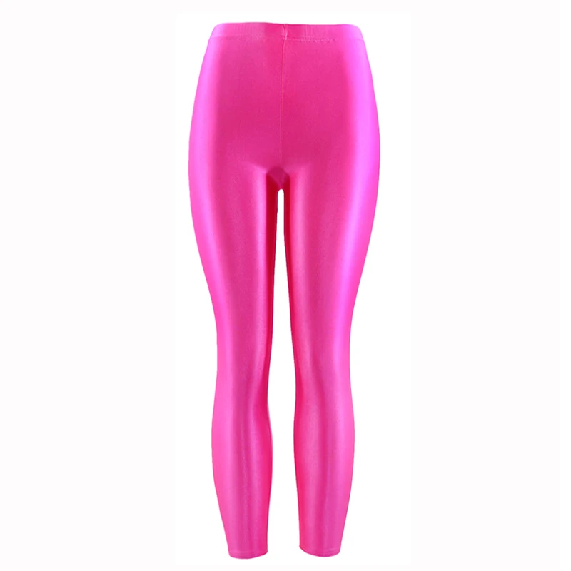 

21 cores Plus Size Mulheres Cor Fluorescente Leggings Elastic Leggings Spandex Multicolor Brilhante Brilhante Leggins Calças Par