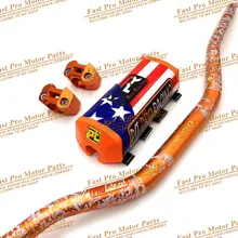 Pit Pro гоночный руль колодки с Профессиональный CAKEN Жир Бар 1-1/" 6065 Алюминий для грязи питбайк Мотокросс KTM CRF KLX YZF Kayo BSE