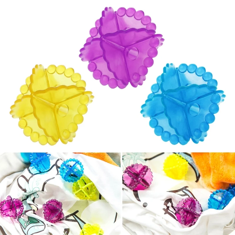 

1Pc Magic Soft Laundry Ball Washing Machine Dryer Clothes Cleaner Color Random