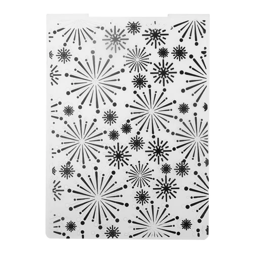 

Fireworks Background Embossing Folders Plastic DIY Scrapbooking Embossing Paper Craft Card Making Decoration Supplies Stencil