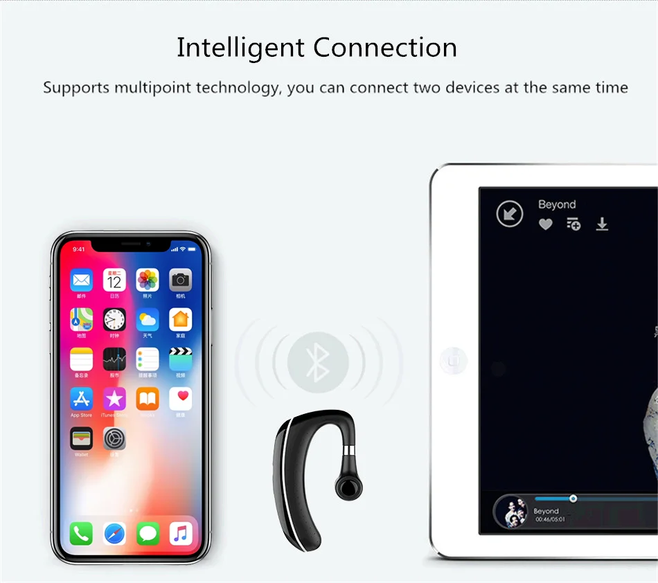 Tradexert S1 Bluetooth наушники беспроводные деловые наушники водонепроницаемый спортивный наушник наушники с микрофоном для телефона iphone android huawei