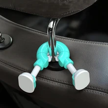 Креативный крючок для автомобильного сиденья, Мультяшные милые скрытые автомобильные аксессуары, многофункциональное автомобильное кресло, задний крючок