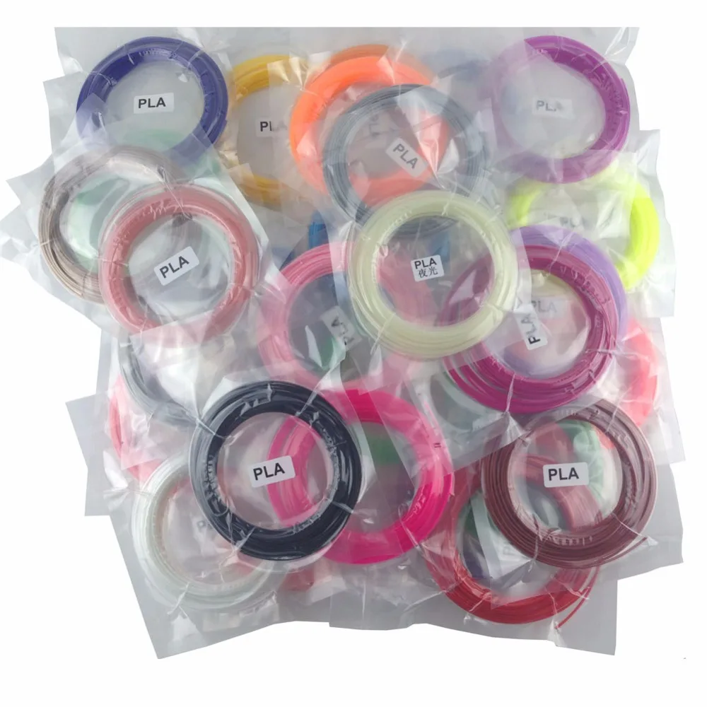 

20 Pcs/Pack Random-Color 1.75mm PLA Filament Consumable for DIY Printing 3D Pen