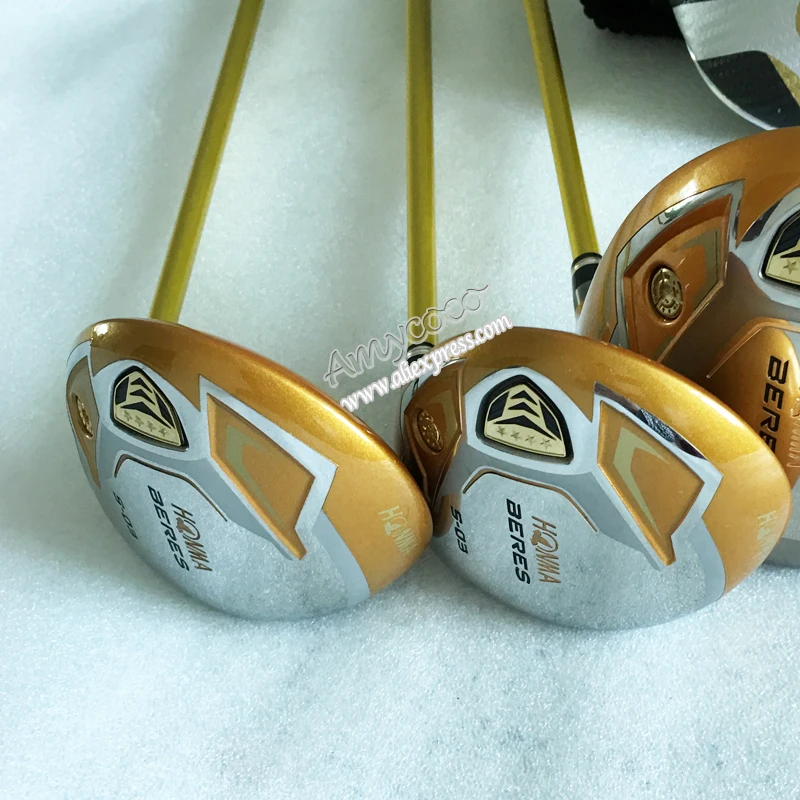 New Golf Clubs HONMA S-03 4Star Golf Fairway Woods set 3/15 5/18 Graphite Golf shaft  R or S flex Golf  headcover Free shipping