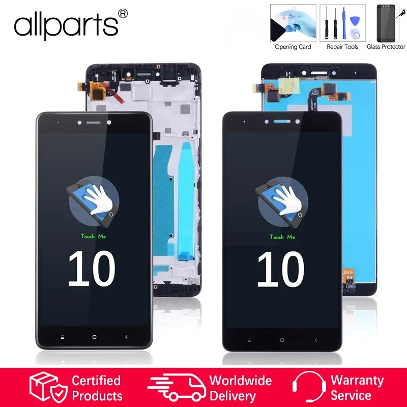 Display For XIAOMI Redmi Note 4X LCD Touch Screen Digitizer with Frame Original Black White Snapdragon 625