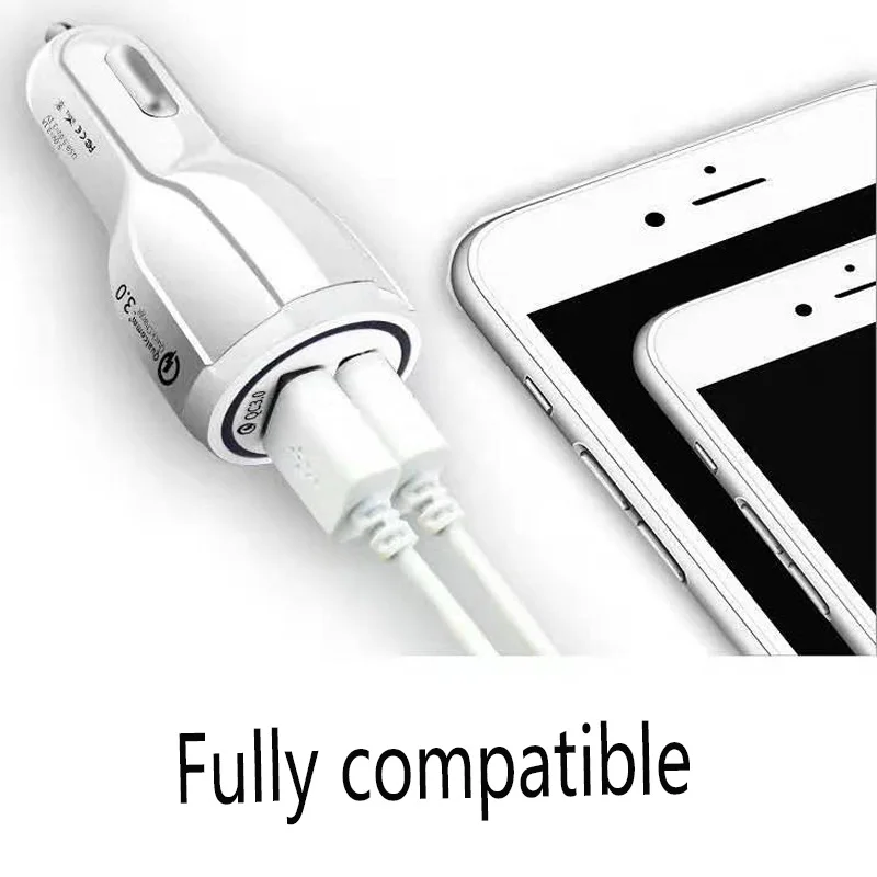 QC 3 0 быстрое автомобильное зарядное устройство для Iphone 11 pro max 7 8 plus 5S 6s se X XS XR USB