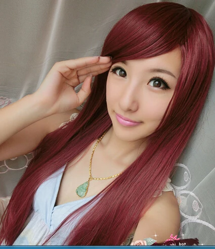 DYZ 704 0000713 Бесплатная доставка&gt Аниме Партии Cosplay Лолита Женщины Длинные Прямые